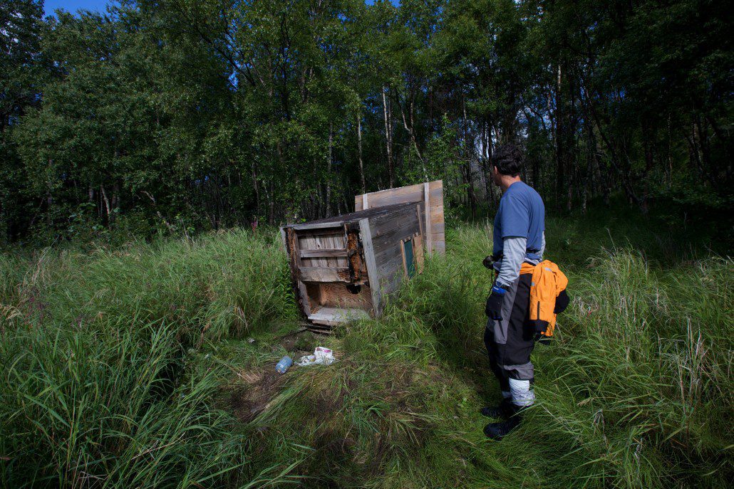 What happens when someone leaves food scraps in an outhouse...