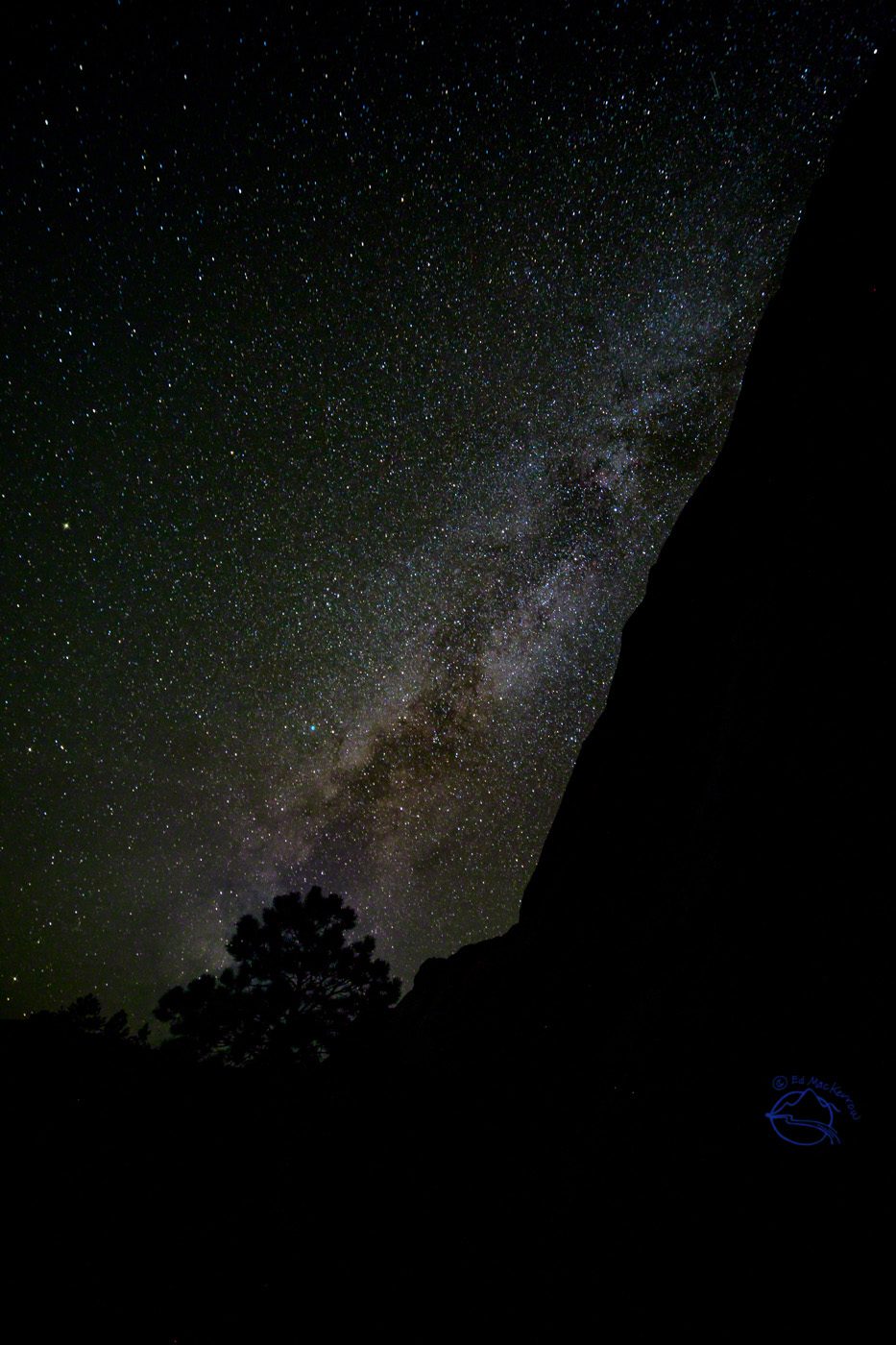 The Milky Way lights up the night sky in the Tusas Mountains of New Mexico