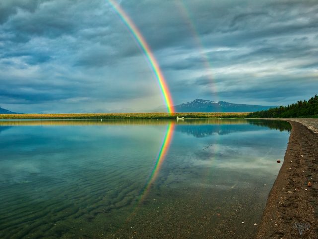 Double Rainbow in Katmai National Park