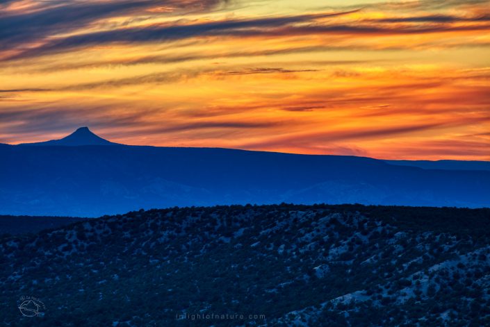 Cerro Pedernal at sunset